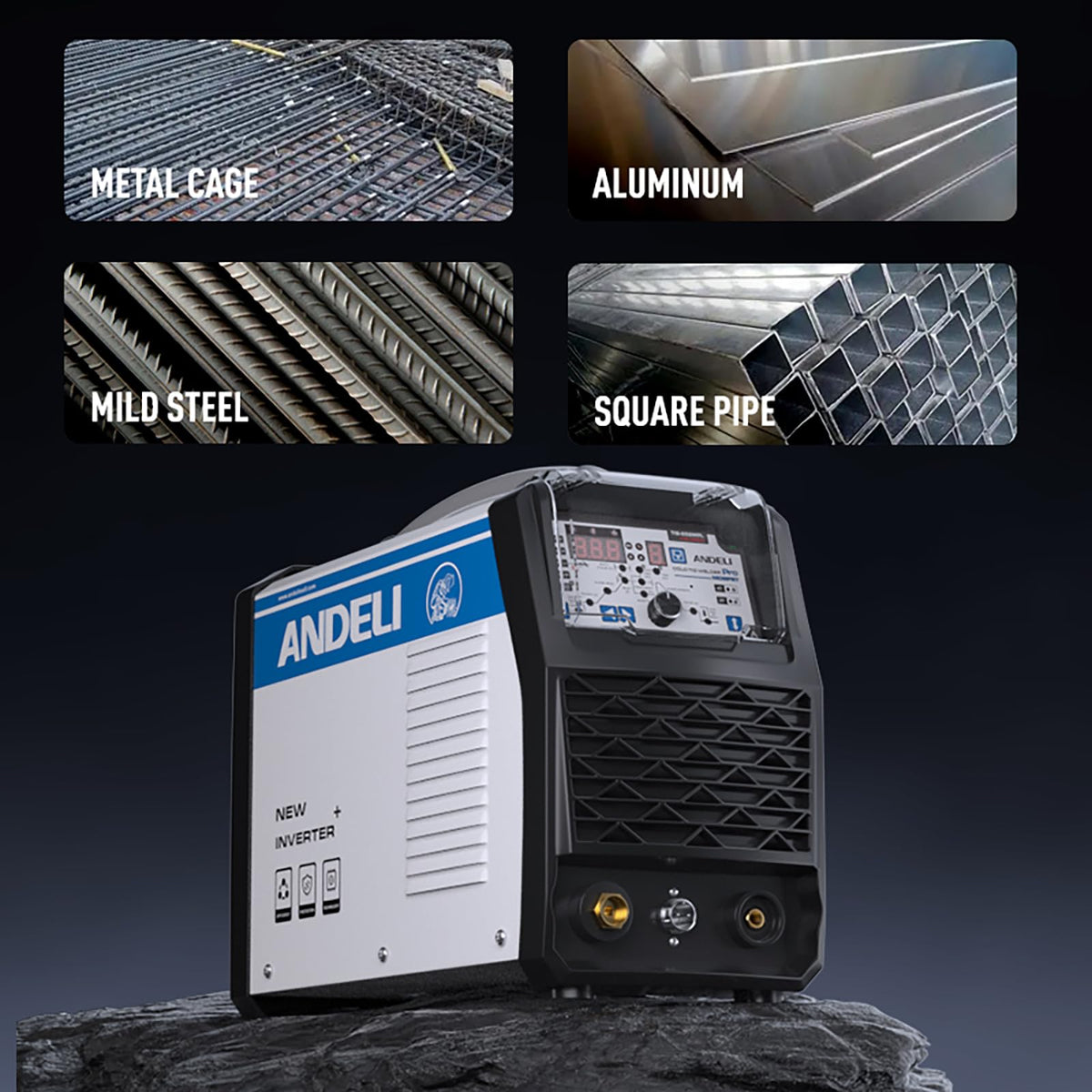 ANDELI TIG Welder MOS Tube Multifunctional Cold Welding Machine with Hot/Cold/TIG Pulse Cold TIG Welding Machine （110/220V） TIG-250MPL
