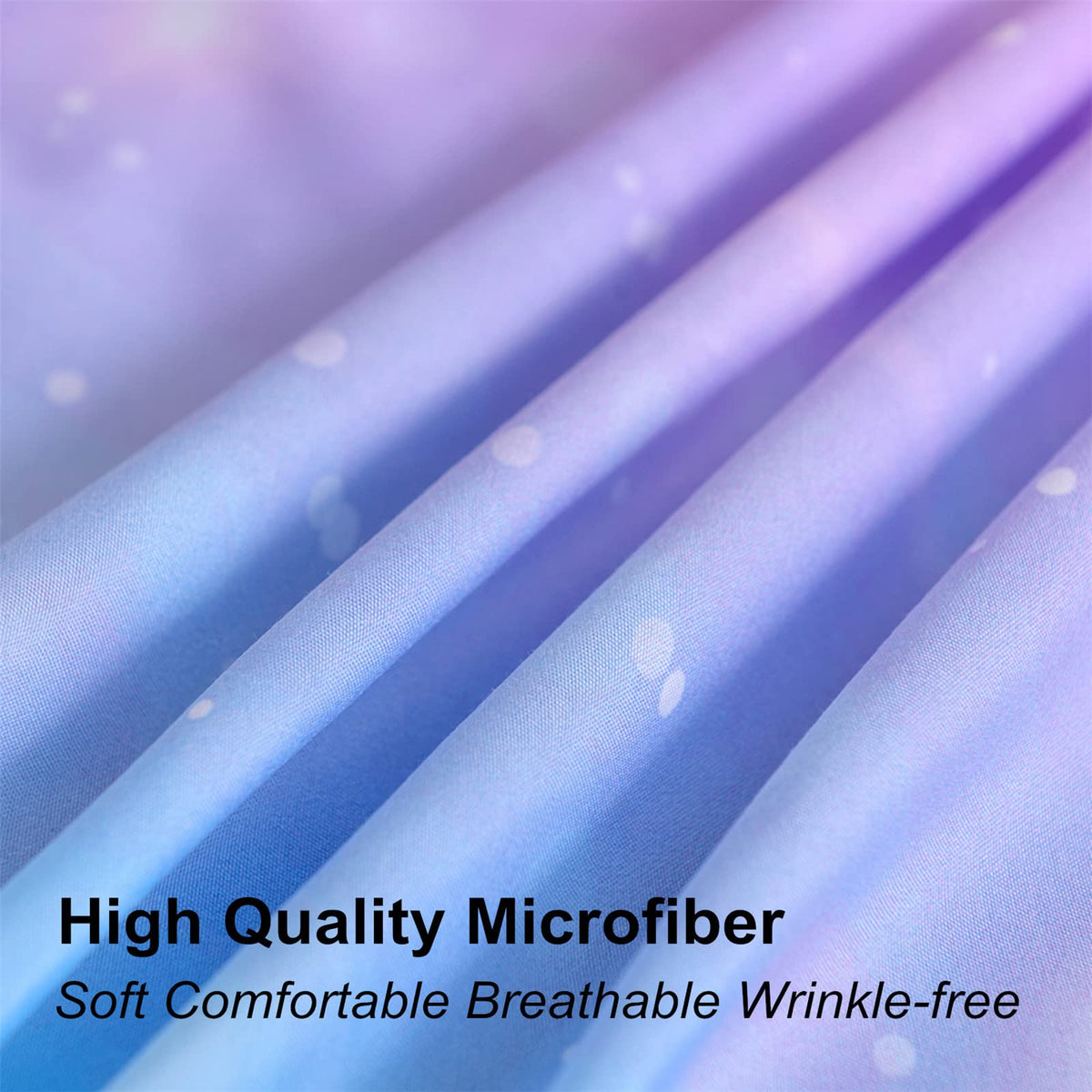 URLINENS Rainbow Sheets Full Size 4 Piece, Tie Dye Pastel Girls Sheet Set for Kids Teens, Glitter Fun Girly Bed Sheets Soft Microfiber Rainbow Bedding Set 1 Fitted Sheet 1 Flat Sheet 2 Pillowcases