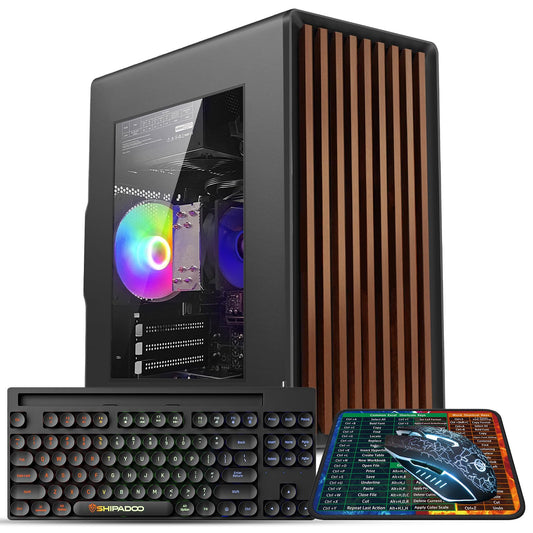Kroteaup Business Desktop PC, Intel Core i7-4770 3.4GHz, 16GB DDR3, 512GB SSD, WiFi 6.0, Prebuilt Windows 11 Home Tower for Home Office & Study
