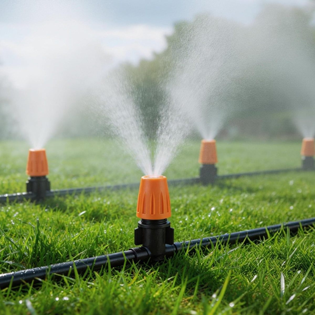 LasTool 164FT Drip Irrigation Kit,Automatic Garden Watering System with 1/4" Tubing,Adjustable Mist Sprayer Nozzles & Drip Emitters for Raised Bed,Patio,Lawn, Greenhouse-Easy DIY Installation