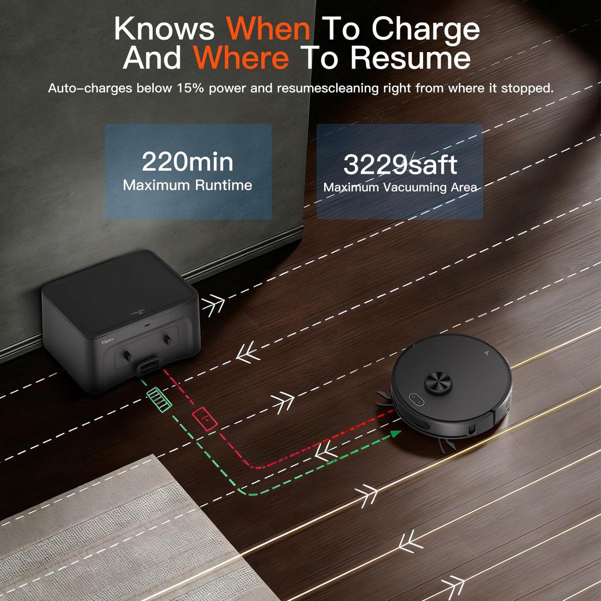 Robot Vacuum and Mop Combo,Up to 8000Pa Suction,Robot Vacuum Self-Emptying,70-Day Hands-Free Cleaning 220 Min Runtime LiDAR Navigation, Home Mapping, Ideal for Pet Hair, Hard Floors, Carpet-Black