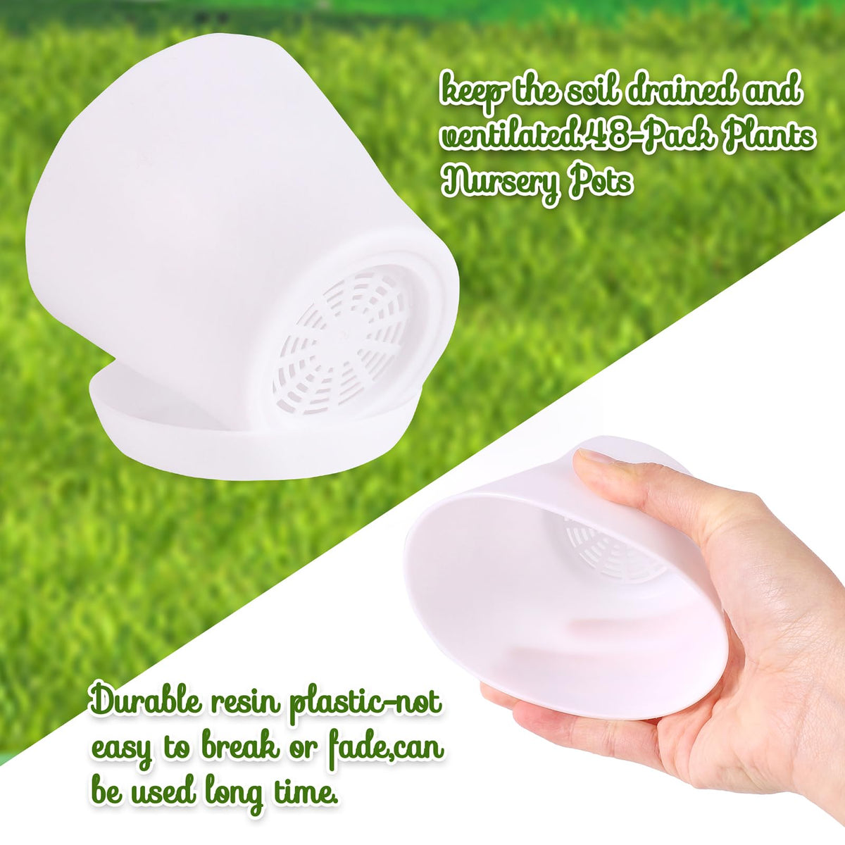 Aweyka 30 Pack Garden Plastic Pot Craft Kit DIY Flower Plant Crafts Nursery Pots with Stickers Flower Planting Growing Kit for Spring Summer Home Classroom School Creative DIY Art Project Activities