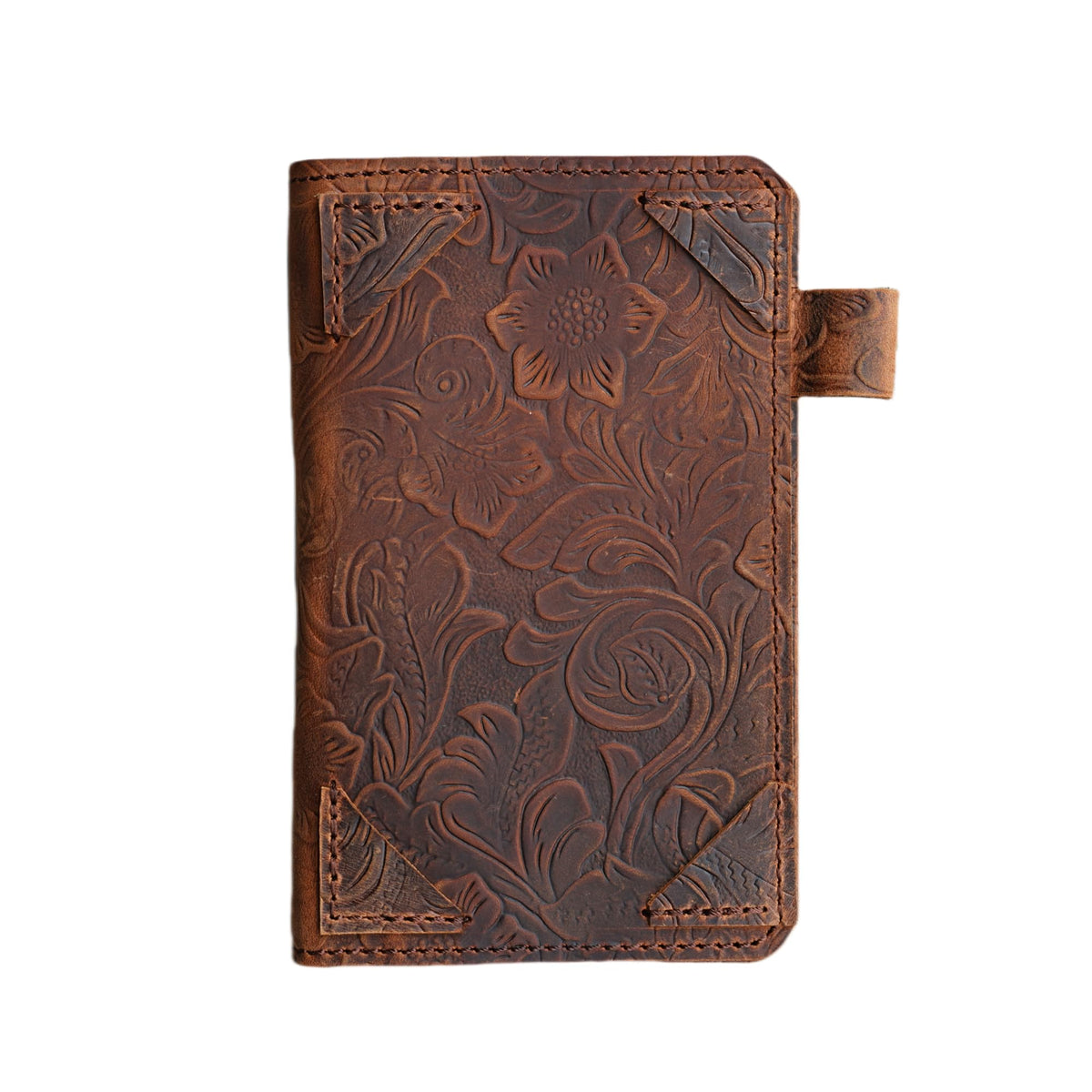 JJNUSA Personalized Distressed Genuine Leather Notebook Notepad Cover for Field Notes with travel Index Cards 3" x 5" cover fieldnotes Cover