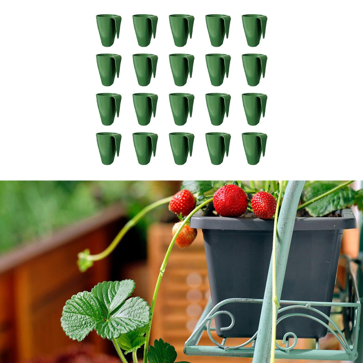 WeiLaiKeQi 20 Pieces Plant Propagation Cup Strawberry Roots Growing Propagate Plant Holder Nursery Pot Bare Root Strawberry Plants Cultivation Tools Lightweight, Size S