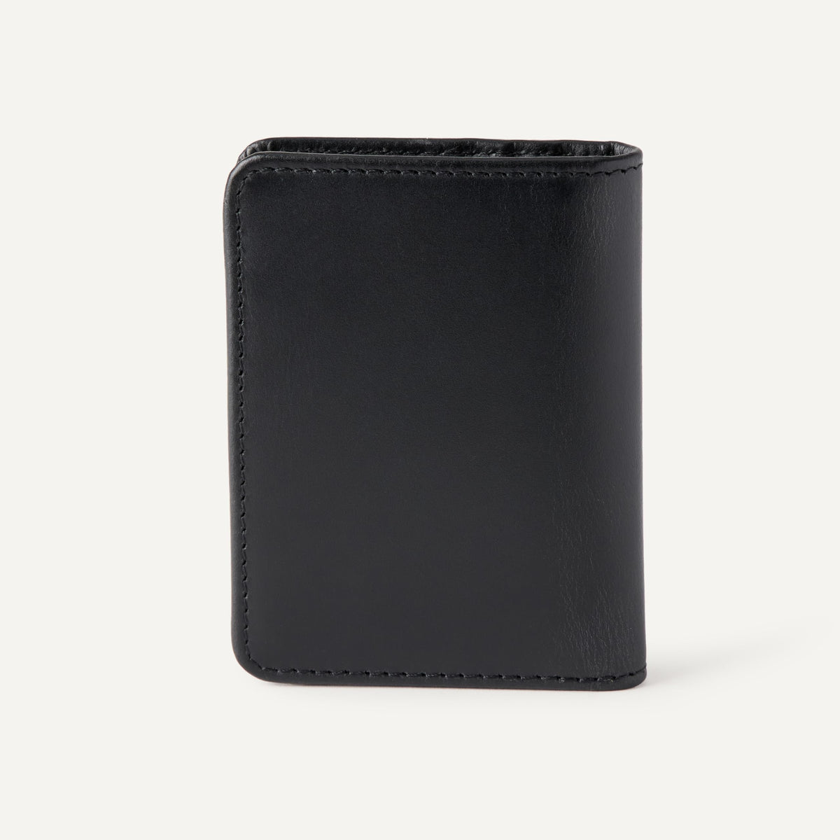 Amazon Essentials Men's Leather Casual Card Case Bifold Wallet, Black, One Size