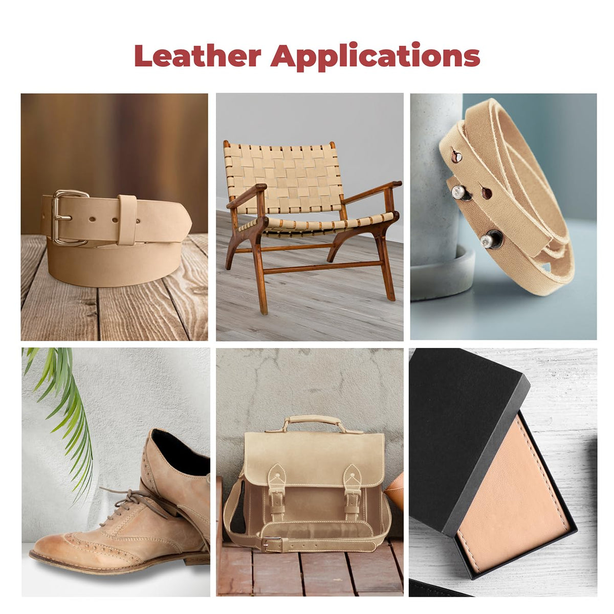 ELW Leather Strap, 11-12 Oz, 1.5 inch Wide x 50", Cowhide Veg Tan Leather Belt Blank, Leather Strips, Tooling Leather, Tan Straps for Crafts, Belt Making & Crafting Blank Hide