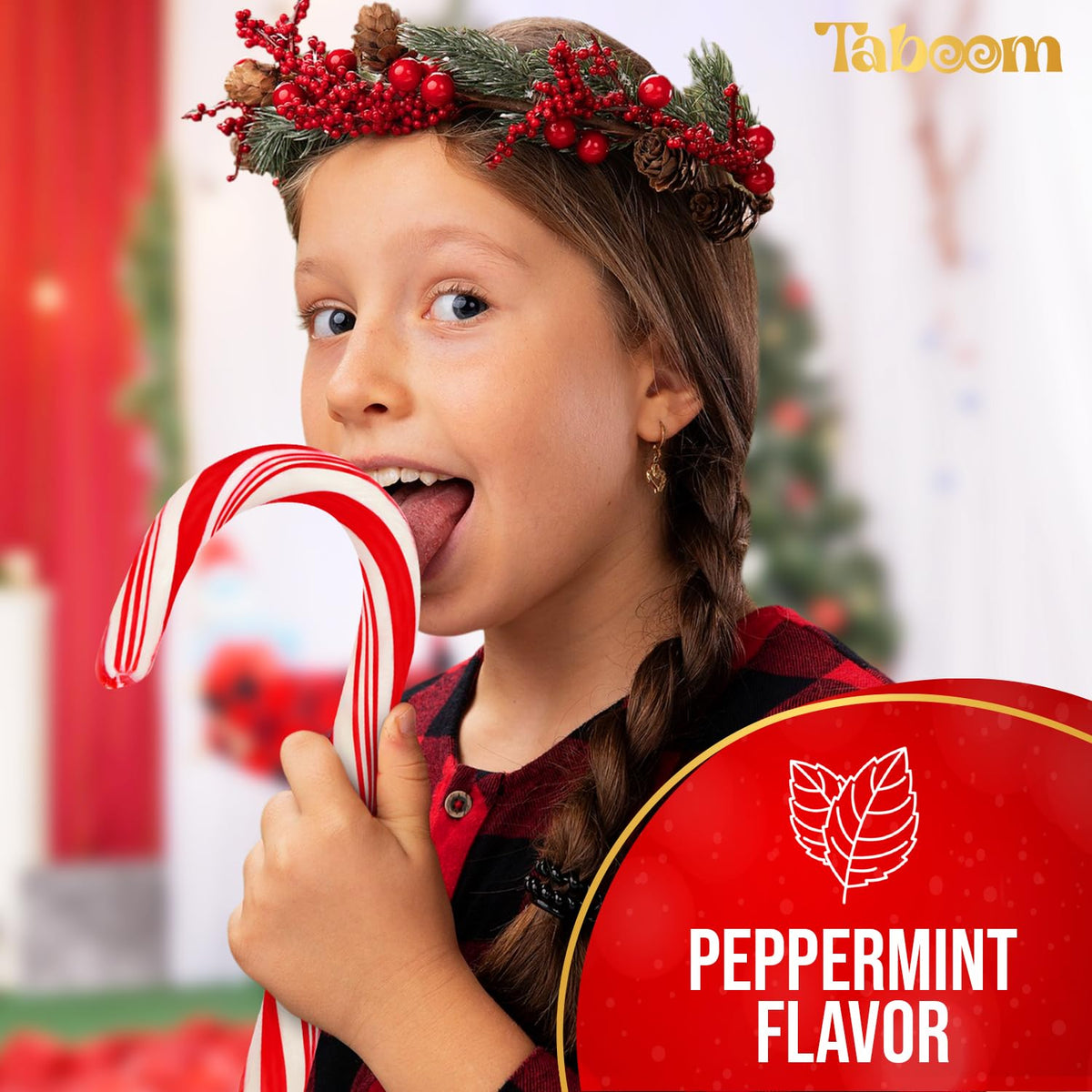 Giant Candy Cane Sticks 2 Pack Gift box - 10 Inch Individually Wrapped Dye-Free Christmas Candy Peppermint Flavor For Stocking Fillers, Holiday Party Favor, Gift Decorations