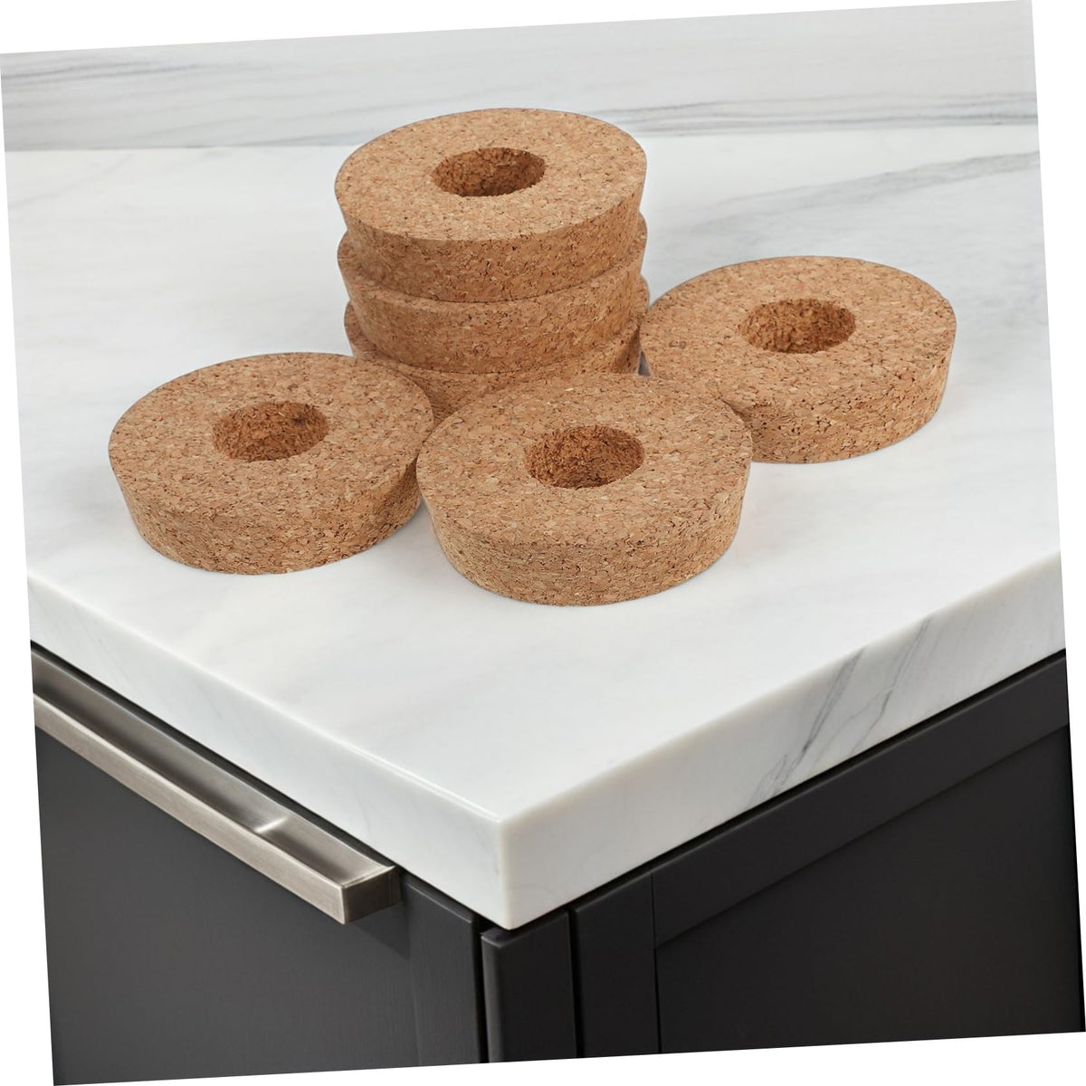 KESYOO 6pcs Cork Lids with Center Hole for Hydroponic Glass Ventilated Stopper for Terrarium and Vase Use Decorative and Functional Plant Accessory