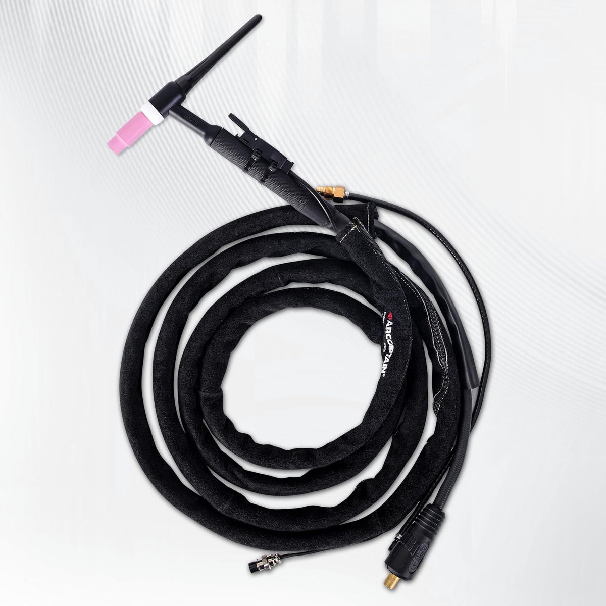 ARCCAPTAIN TIG Welding Torch Cable Cover, MIG Plasma Tig Torch Cover Resistant Leather with Zipper 3.7M (12FT) Length