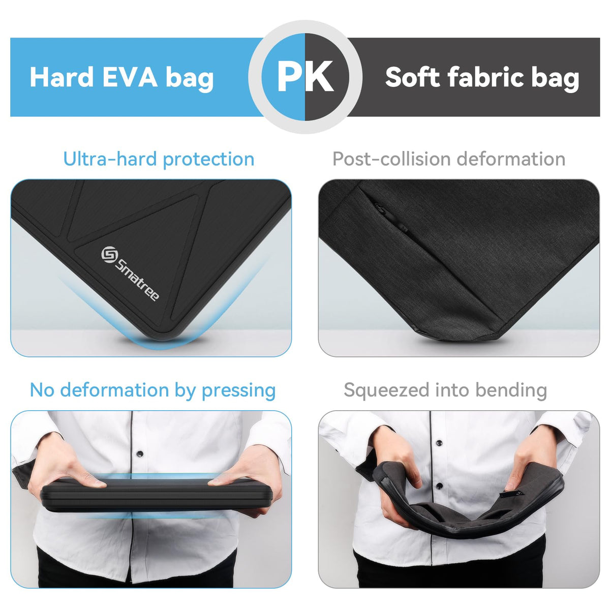 Smatree Hard EVA Protective Sleeve Case Compatible for 14 inch ASUS Vivobook 14 Notebook Bag (X8246T)
