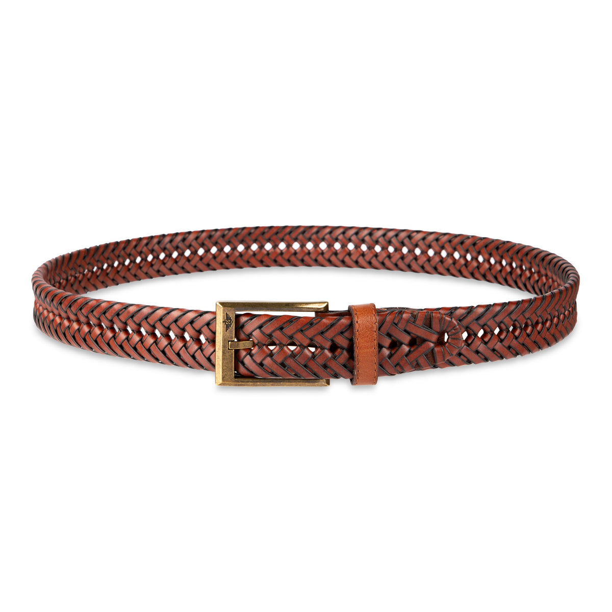 Dockers Men's Leather Braided Casual and Dress Belt,tan Glazed,38