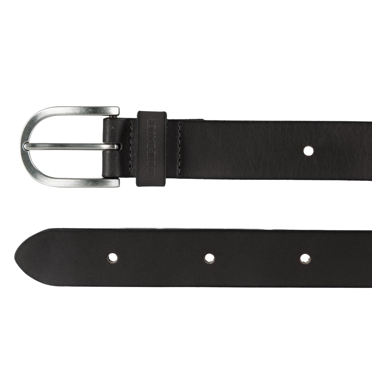Eddie Bauer Women's Casual Leather Belts with Durable Metal Buckle, Endless Leather - Black, XX-Large