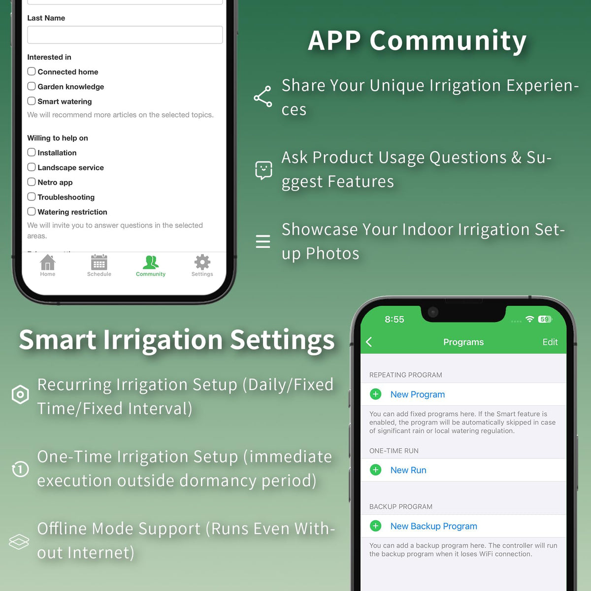 Netro Smart Indoor Drip Irrigation Watering System 2.4G WiFi APP Control Rechargeable Automatic Plant Waterer Kits with 15M Platic Pipe 2 Zones Outlet Plant Watering Device for 17 Plant Pots