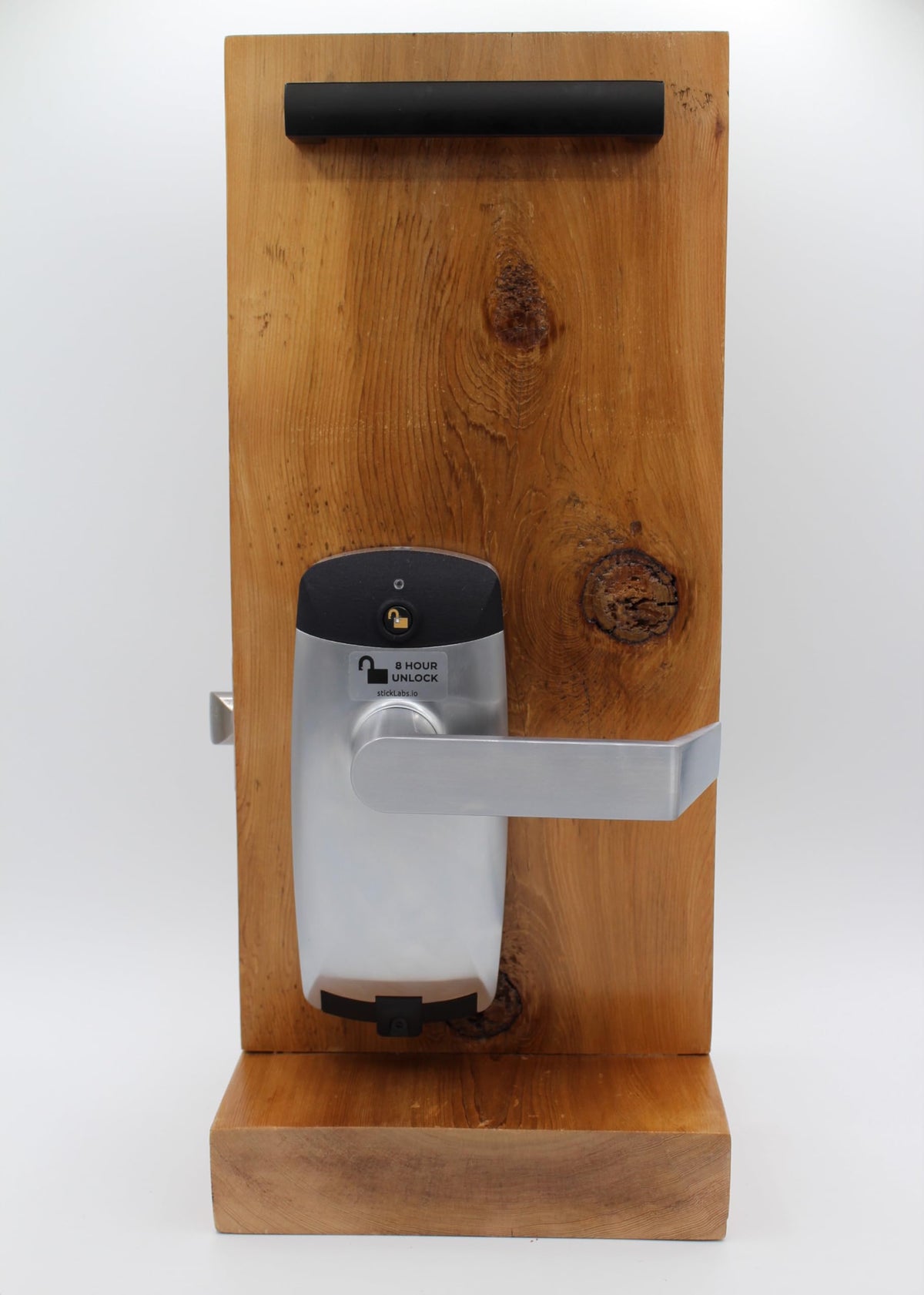 RFID Commercial Lever Door Lock, Access Control System App, Includes 2 NFC keycards (Left-Hand)