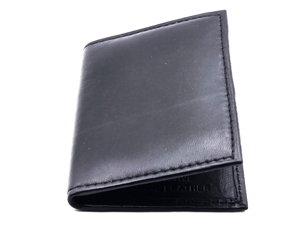 BLB Technologies LLC Slim Front Pocket Wallet for Men – Genuine Leather Minimalist Wallet, RFID Blocking, Holds Cards & Cash, Compact Everyday Carry