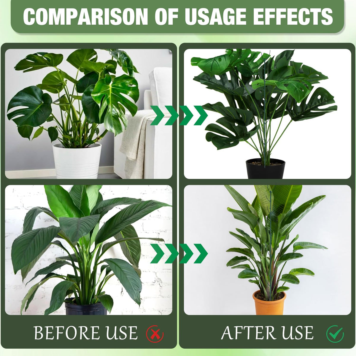 10 Pack Stackable Plant Support Stakes, Stackable Monstera Plant Support Stakes for Indoor Outdoor Plants, Stem Holder Structures Frame, Plant Sticks for Vine Training Stem Stabilization