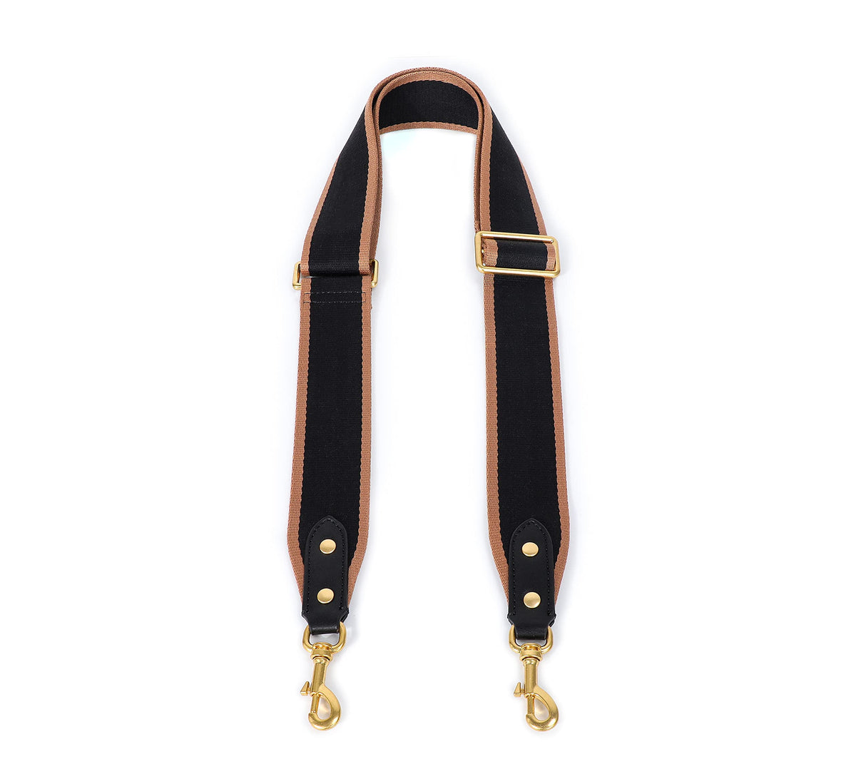 GOXTECH Purse Strap Replacement Crossbody Handbag Stripe Wide Adjustable (Black -Bag Strap)