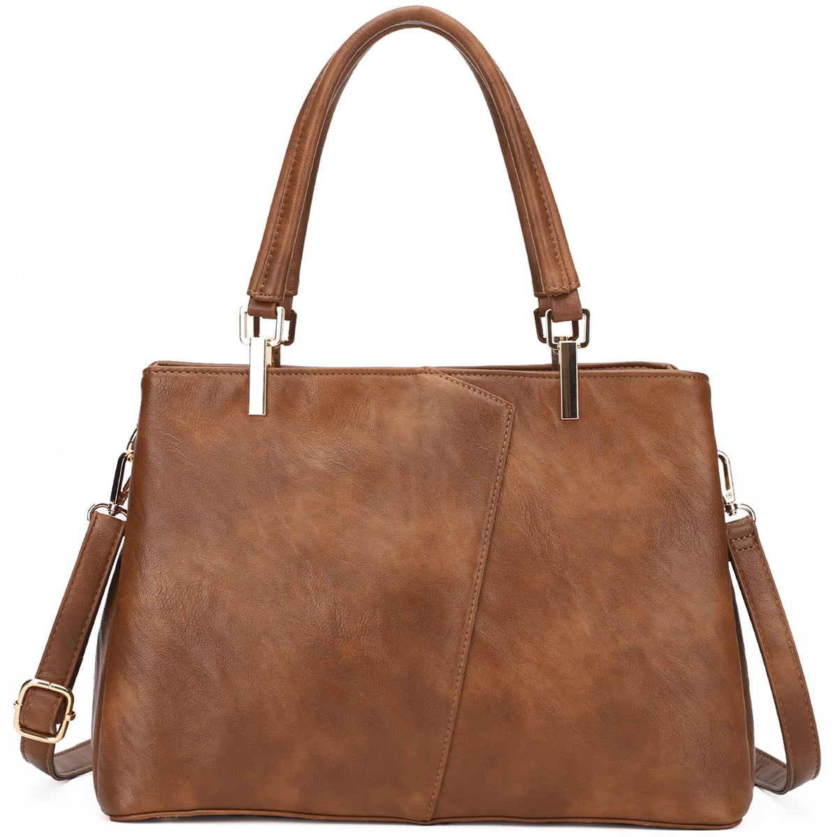 KouLi Buir Hobo, PU Leather Purses and Handbags - Shoulder, Crossbody, Top Handle, Tote Bag (Brown)
