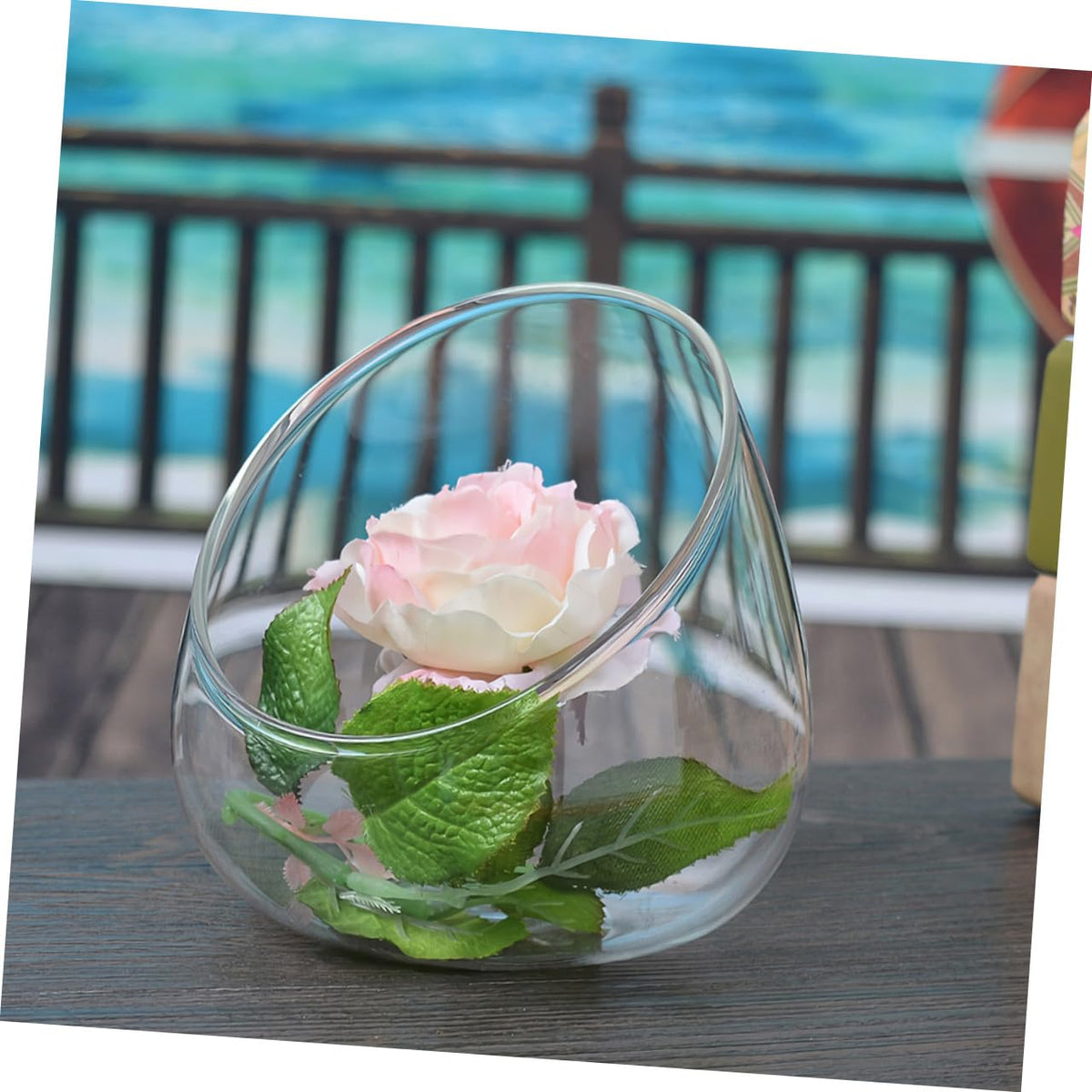Cabilock 3pcs Glass Terrarium Container for Succulent Plants Stylish Desktop Decor Landscape Bottle for Home and Office Centerpiece