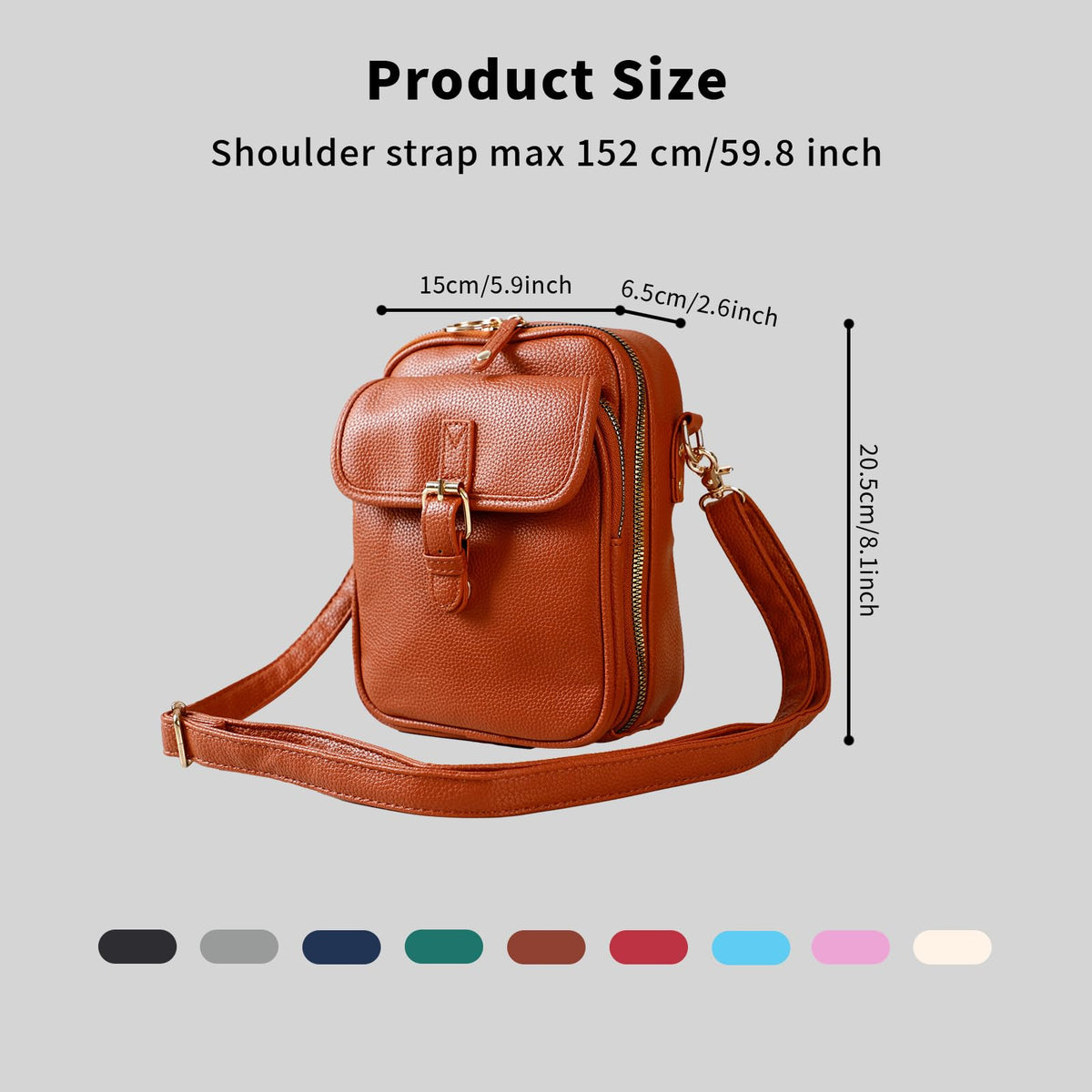 Leather Crossbody Bag for Women - 2025 Vintage Anti-Theft Messenger Bag with Double Layer Large Capacity, Built-in Purse Card Slots,Retro Faux Leather Shoulder Sling Bag for Travel (Dark Blue, Large)