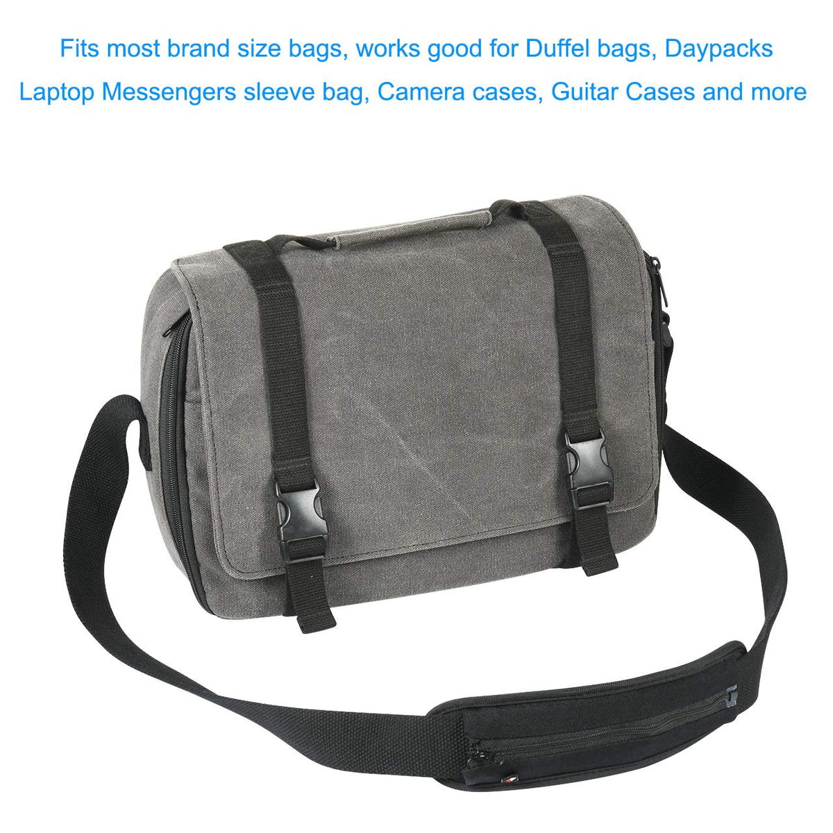 TXEsign Replacement Shoulder Pad for Bags, Laptop Case with Zipper Closure Laptop Shoulder Bag Strap Pad -Large