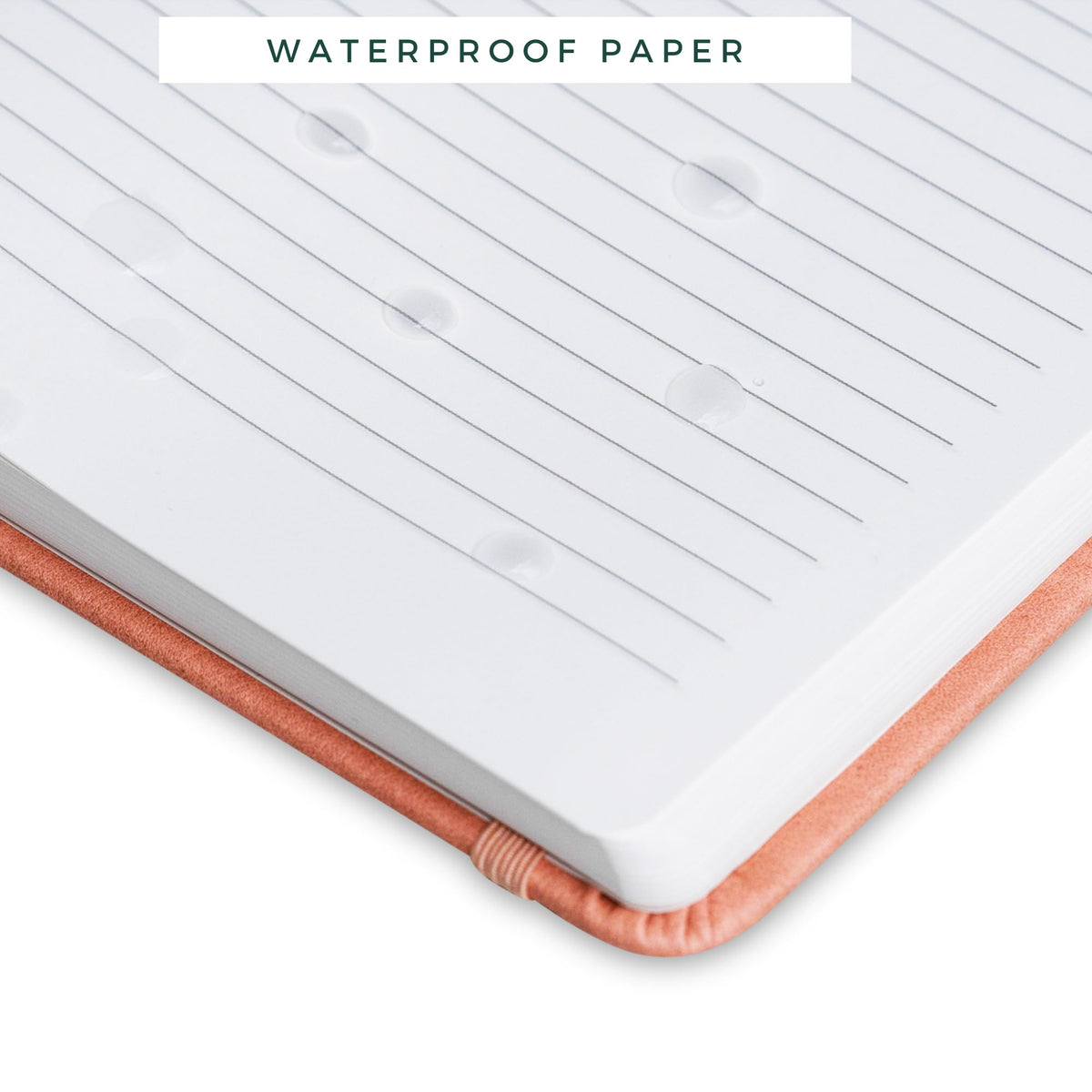Daily Bliss Stone Paper Ruled Notebook Premium A5 Hardcover Vegan Leather Journal | 160 Pages | Premium Quality Executive Notebook For Men and Women |Comes With Gift Box Water Proof Notebook Cinnamon