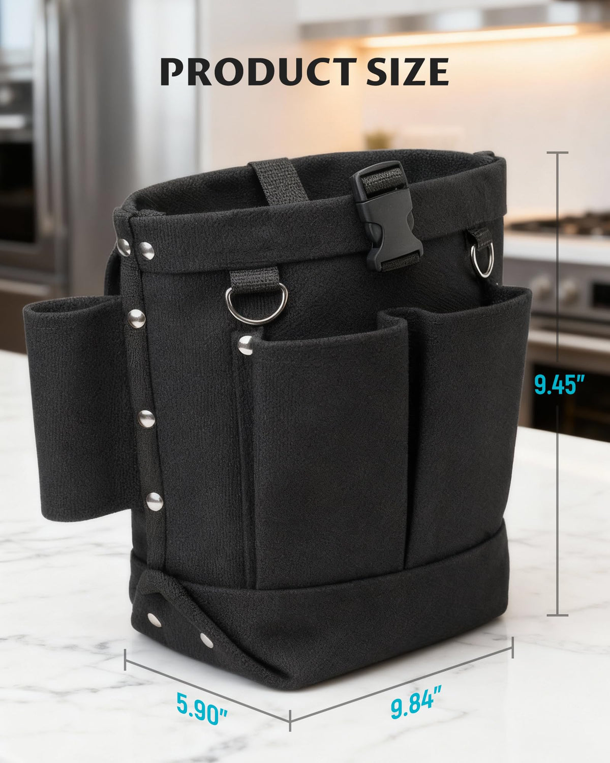 Lichamp Bull Pin and Spud Wrench Holder, Construction Tool Belt Pouches Bolt Bag for Iron Work