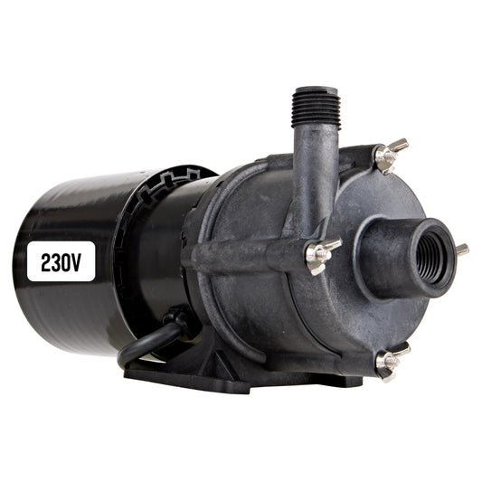 Little Giant TE-3-MD-HC 230 Volt, 1/20 HP, 585 GPH Non-Submersible Highly Corrosive Chemical Transfer Magnetic Drive Pump, 6-Ft. Power Cord (Plug-less), Black, 581614