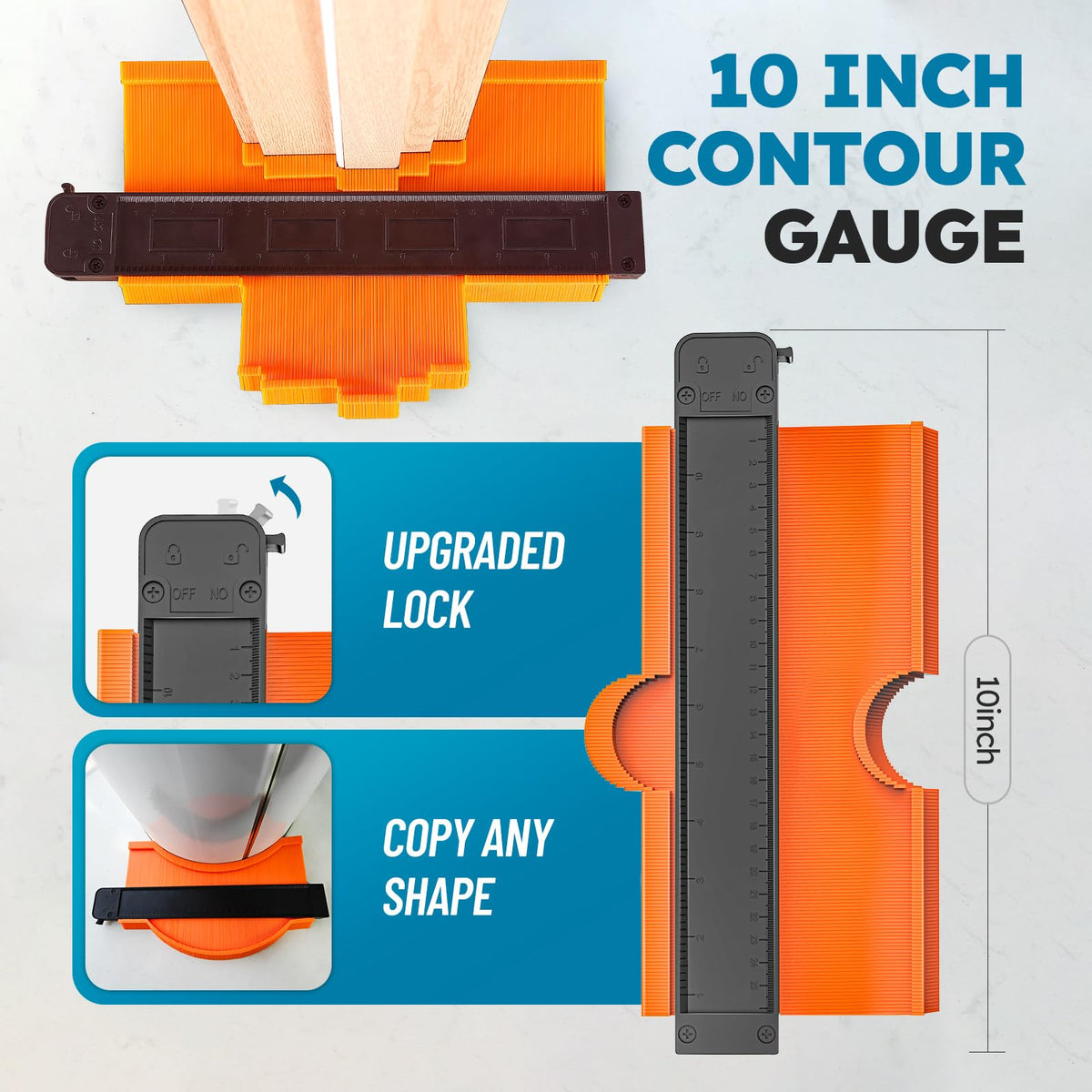 17mm Heavy Laminate Floor Cutter+ Floor Kit,13” Vinyl Plank Cutter with Wheel – Just 1 Step Meet Angle&Length Cutting, Flooring Tools - Cuts Laminate Floor, Engineer Wood, LVP/T, VCT, SPC, WPC
