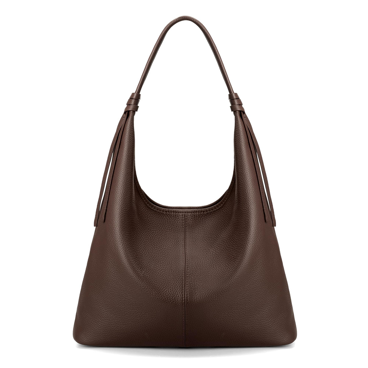 befen Genuine Leather Slouchy Hobo Purses for Women, Casual Hobo Bags Real Top Grain Leather Tote Handbags Women's Coffee Shoulder Satchel for Shopping, Outing, Travel