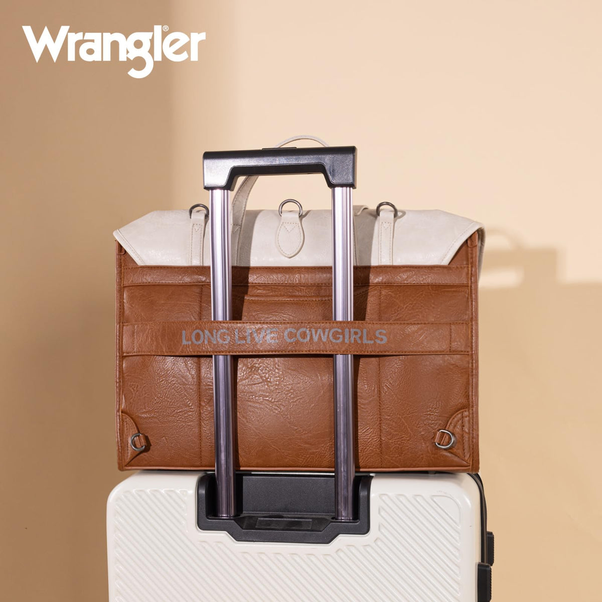 Wrangler Convertible Backpack Purse for Women – Vintage PU Leather Western Travel Bag with Laptop Compartment, Luggage Sleeve, 3-in-1 Backpack Shoulder Handbag