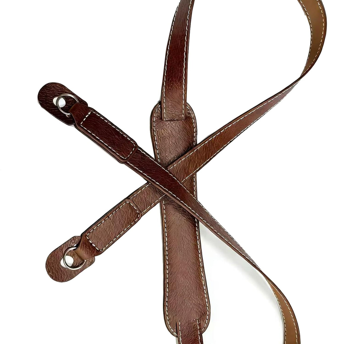 PU Leather Camera Strap For Photographers Retro Decompre Ssion Design Strap Neck, Shoulder or Safety Tether Oblique Straddle (Dark brown)