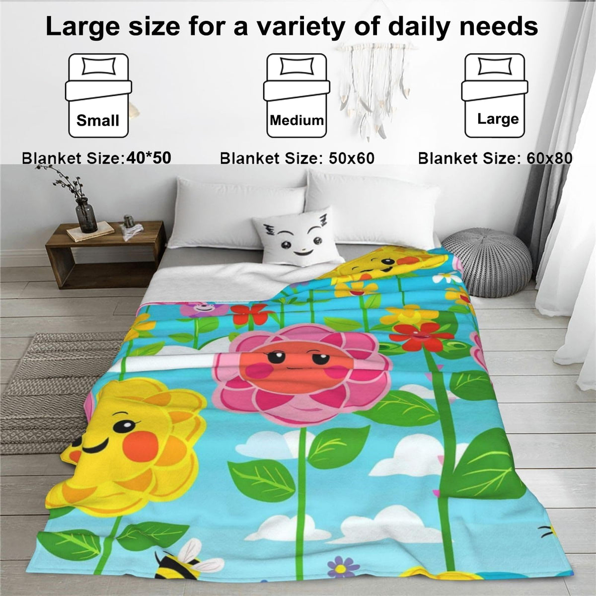 YCUFN Rustic Deer Flannel Blanket Pine Forest and Bird Design Warm Lightweight Throw Blankets for Picnic Travel Gathering and Farmhouse Cabin Decorate All Season Use Adults Kids Gifts 50x60in