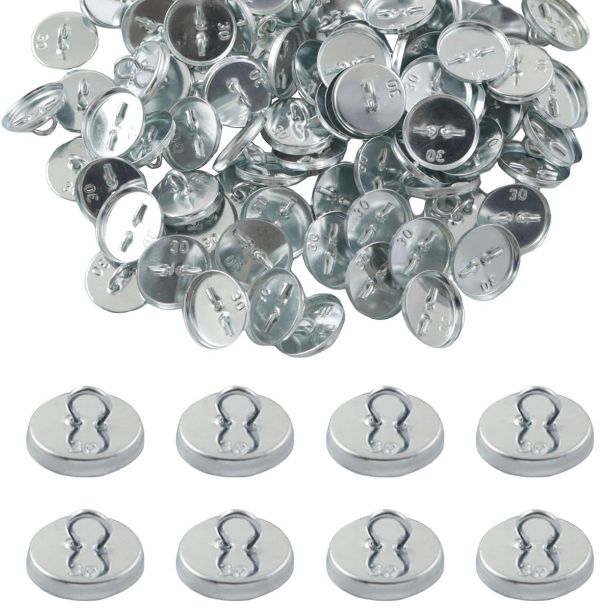 XGNG 1 Pack (100 pcs) Metal Plant Anchors for Grid Vines and Wall Climbers Climbing Plant Tools Vine Design Anchors Plant Hooks Wall Grid Shelf Anchors