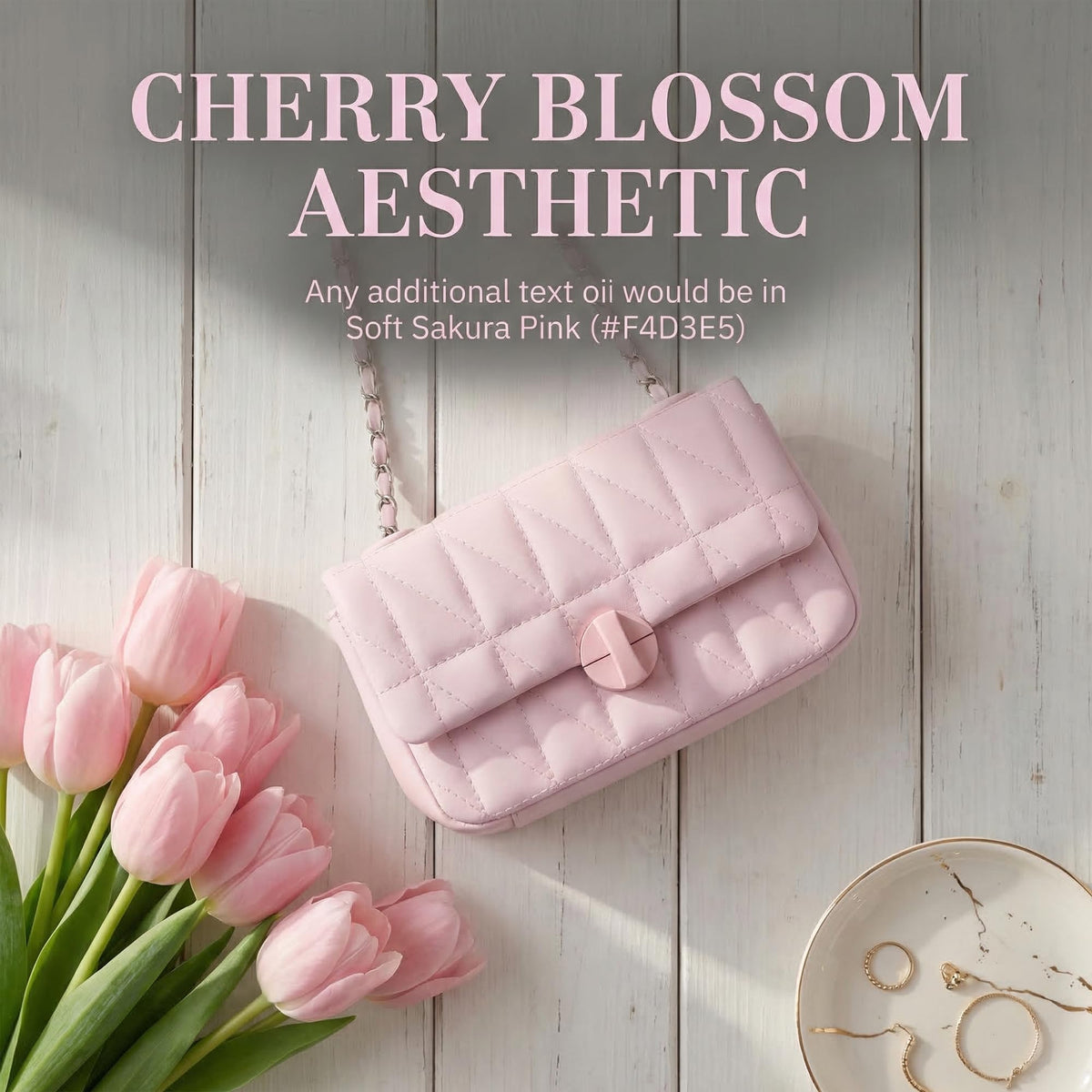 Perphy Quilted Shoulder Bag for Women Medium Flap Crossbody Handbag with Chain Strap 7.5 * 2.8 * 3.9 inches Pink