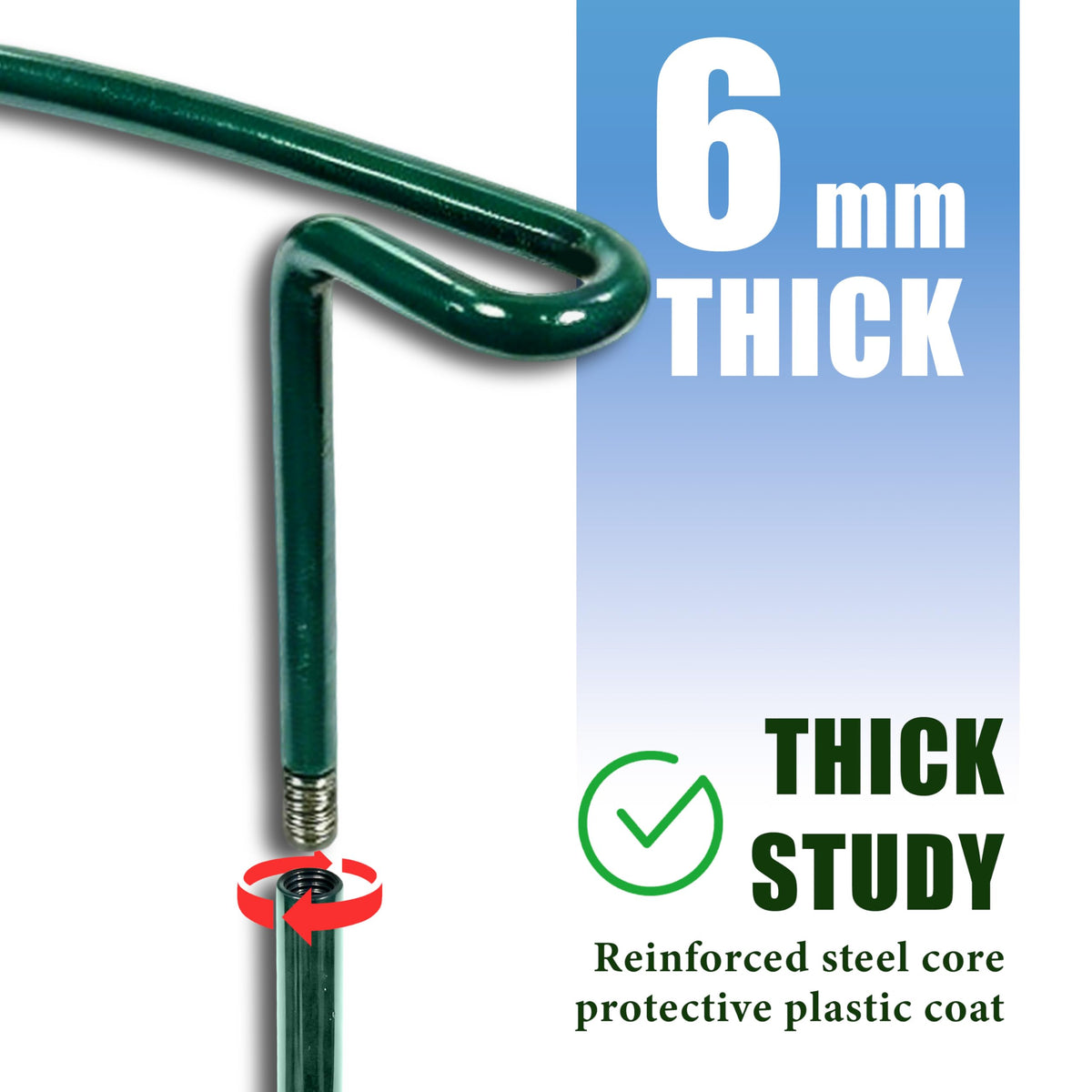 TCBWFY 14" Dx32 H Plant Supports Stakes for Large Heavy Plants,6 Pack Peony Supports,Heavy Duty 5mm Wire Peony Cages,Interlock Garden Supports Ring Border Support,Plant Support Cage for Rose Flower