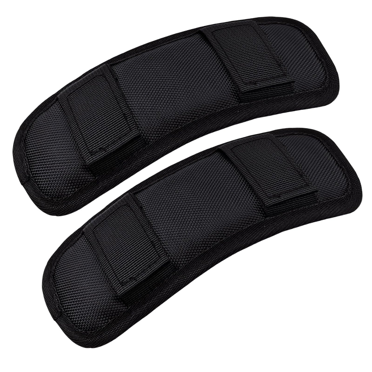 SOGOYFLA Soft Shoulder Strap Pad, Breathable & Removable Backpack Strap Pads for Bag Strap（2PCS-Black）