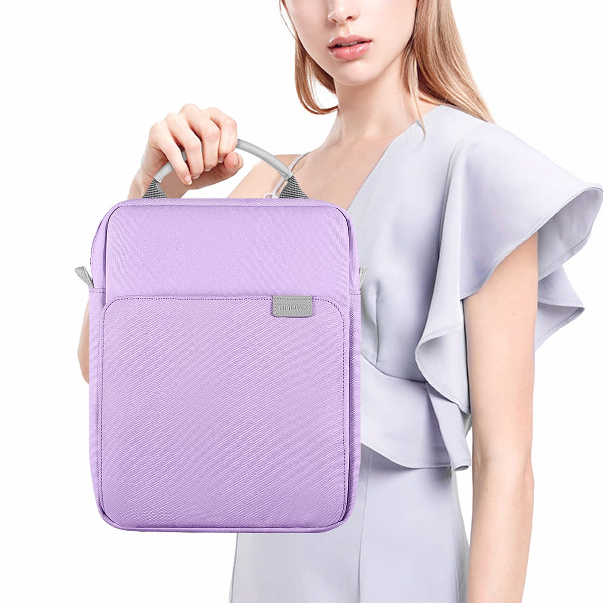 TiMOVO 9-11 Inch Tablet Sleeve Bag with Shoulder Strap for iPad 11-inch A16 2025, iPad 10th Gen. 10.9"/10.2", Galaxy Tab A9+/A11Plus 11", Purple