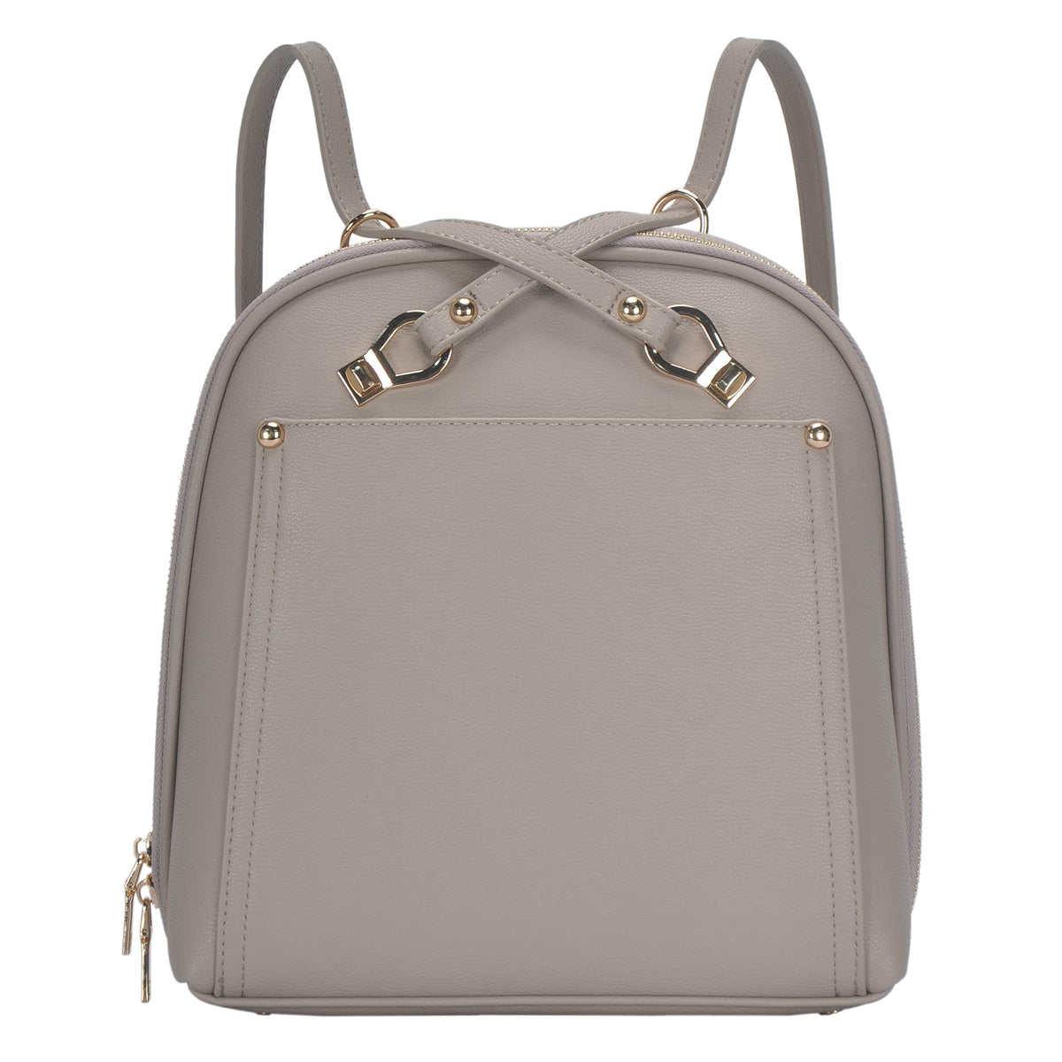 MMS Brands Miztique Daisy Convertible Backpack Purse for Women | Vegan Leather Shoulder Strap Bag or Convertible Backpack | (Taupe)