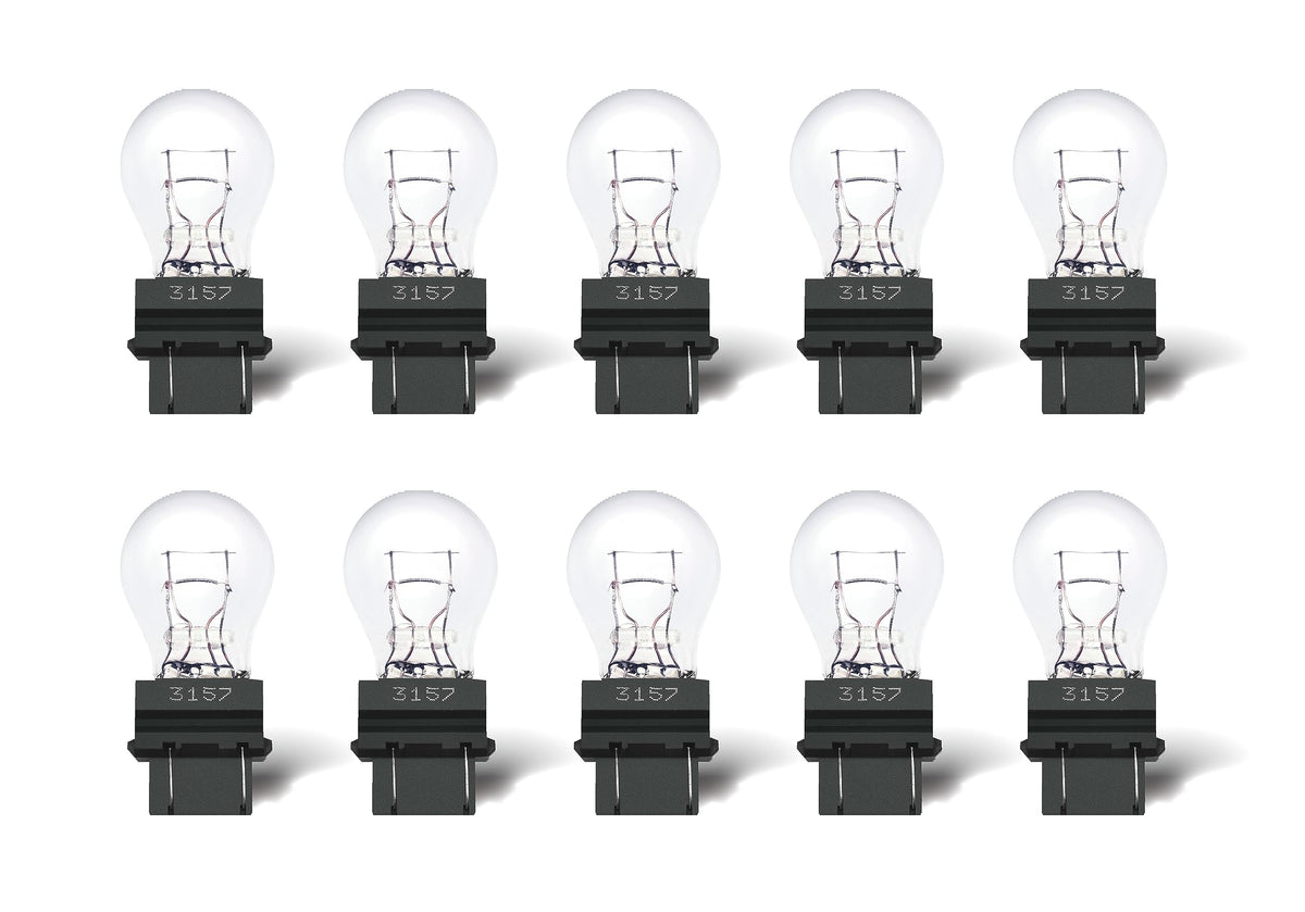 Rafeal Auto 3157 Light Bulb 10 Pack, Automotive Brake & Turn Signal Replacement Bulbs for Cars, Trucks, SUVs