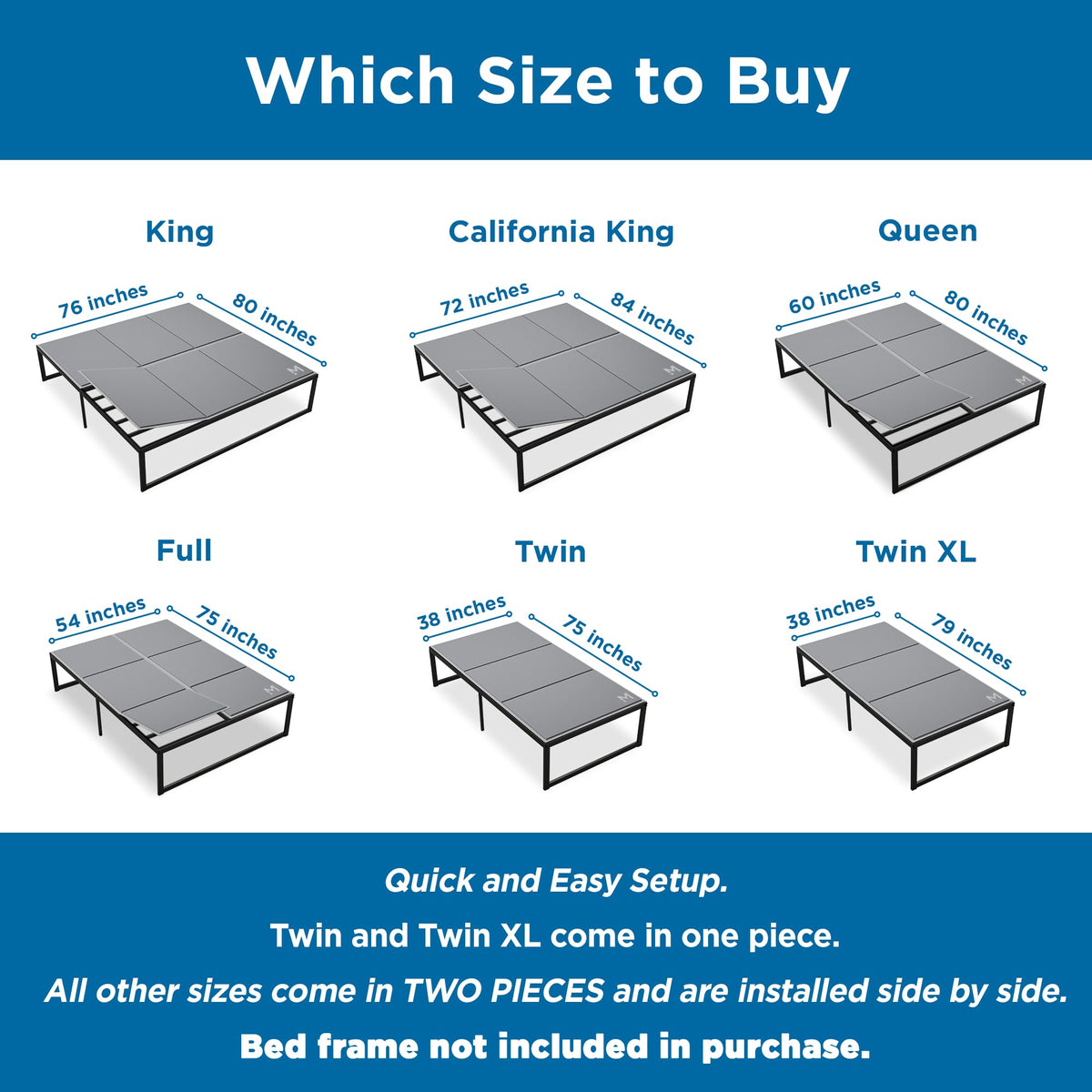 Meliusly Heavy Duty Bunkie Board King Size (76x80) - Non-Slip Breathable Bed Support Board for Slatted Bed Frame, Anti-Sag Under Bed Support, Noise Minimizing Moisture Resistant Bed Board
