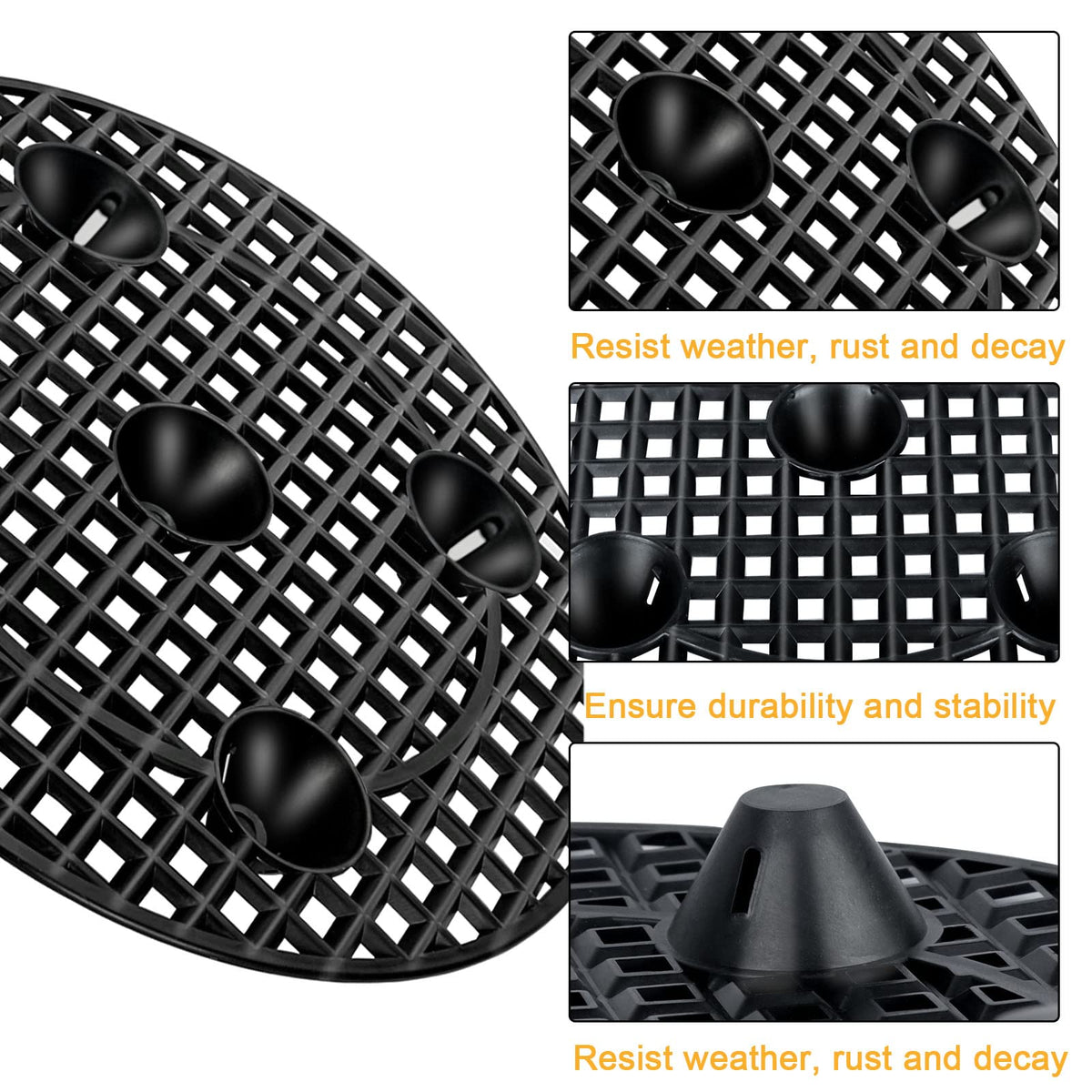Gicare 6 Pack Pot Elevator for Plants, 12 Inch Heavy Duty Plastic Plant Stands for Indoor & Outdoor Use