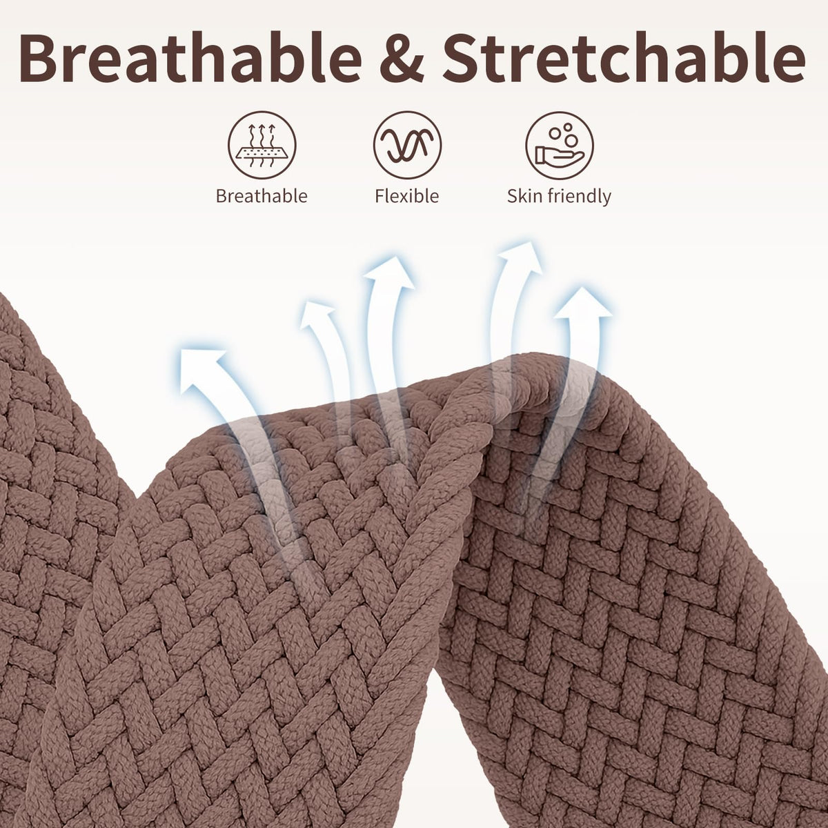 Chinber Braided Band Compatible with Apple Watch Bands 40mm 38mm 41mm 42mm 44mm 45mm 46mm 49mm, Magnetic Clasp Fabric Nylon Interlock Buckle Straps for iWatch Ultra Series 10/9/8/7/6/5/4/3/2/1/SE