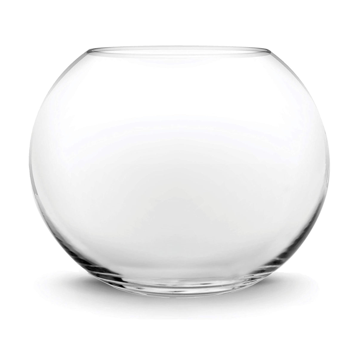 CYS EXCEL Glass Bubble Bowl (H-6" W-8", Approx. 3/4 Gal.) Small Fish Bowl Round Terrarium Vase Globe Flower Centerpiece for Weddings Events Arrangements