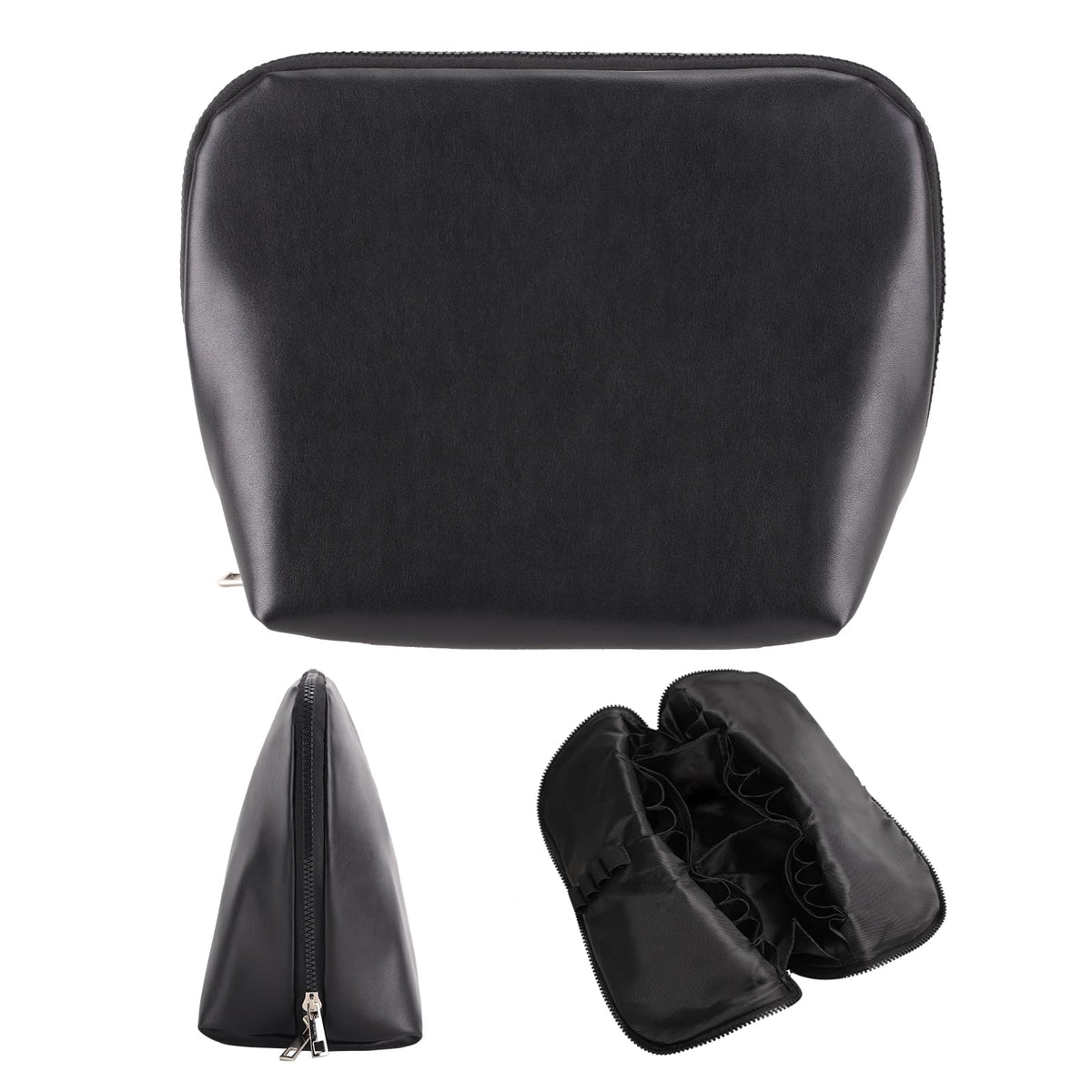 dadop Travel Makeup & Toiletry Bag, Large Waterproof Cosmetic Bag Organizer With 28 Pocket & Adjustable Compartments & 4 Brush Holders