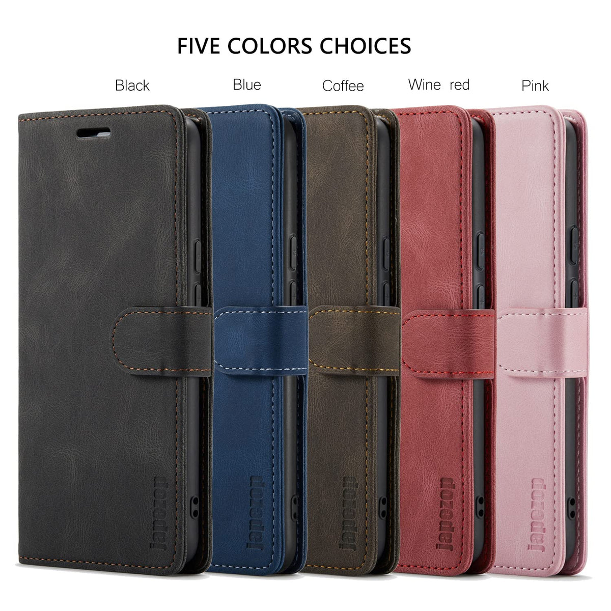Samsung Galaxy S22 5G Wallet Case with RFID Blocking Card Holder Kickstand Magnetic,Leather Flip Case Wallet for Galaxy S22 5G 6.1 Inch(Coffee)