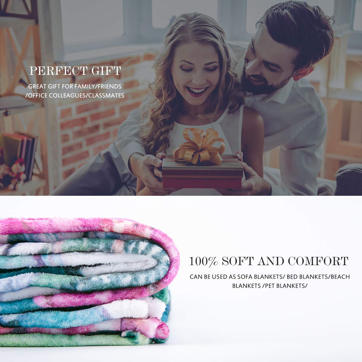 Jekeno Sympathy Gifts for Loss of Loved One, Soft Flannel Memorial Blanket, Bereavement Gift Idea, Grief Condolences Sorry for Your Loss Gifts for Mom Grandma Grandpa Sister Friend