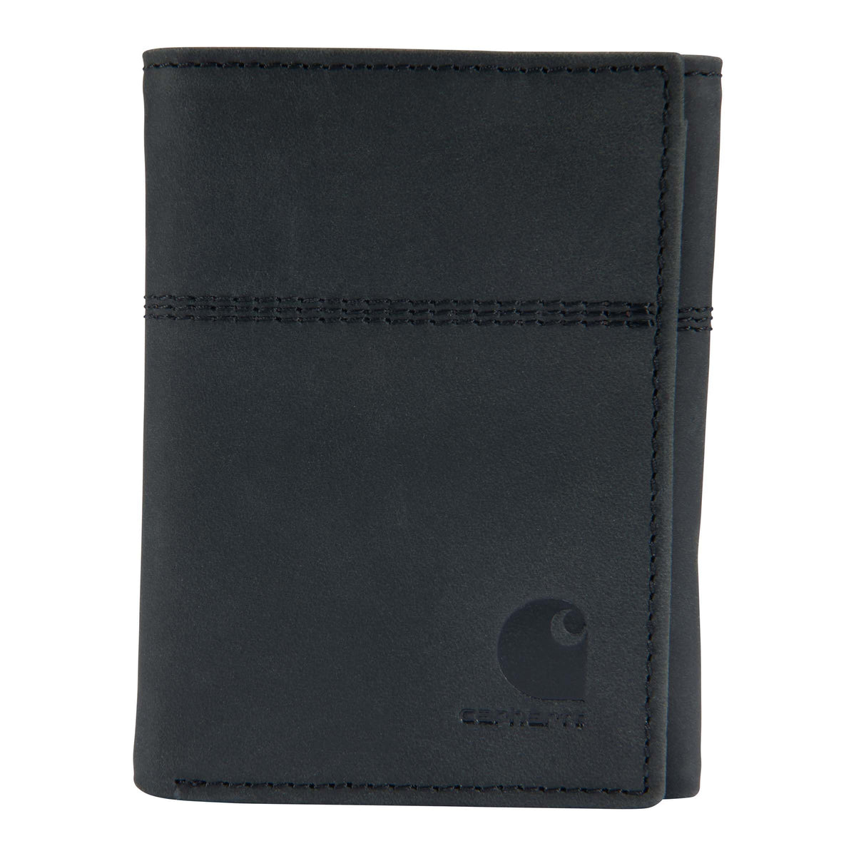 Carhartt Men’s Full Grain Saddle Leather Wallets, RFID Blocking Bifold, Trifold, and Front Pocket Options, Gifts for Men