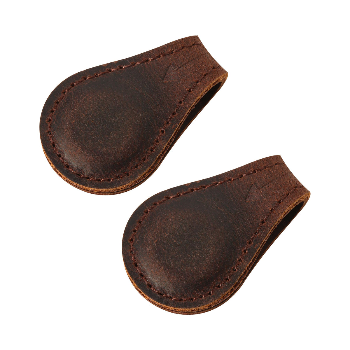 Magnetic Leather Bookmarks Book Marks for Reading Women Men Book Lovers Readers (Brown-2PC)