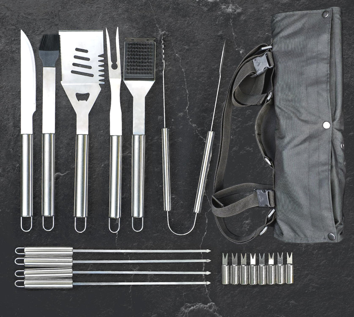 Grill Accessories for Outdoor Grilling - Outdoor Grill Accessories for Barbeque - Premium Grill Tool Sets Grilling Utensils Set - Griddle Accessories Kit - BBQ Gear